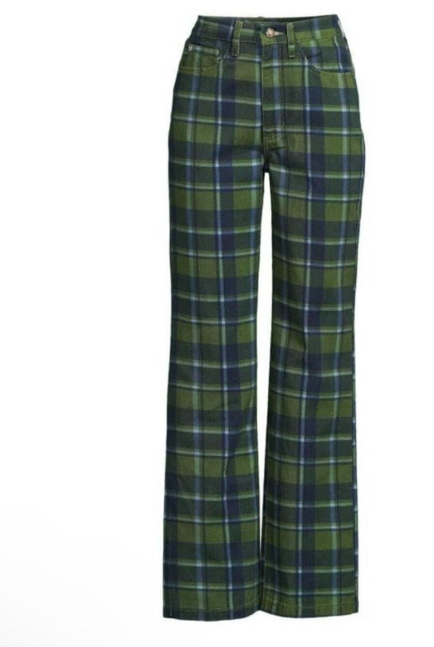 WeWoreWhat High Rise Dad Jeans In Classic Plaid -28